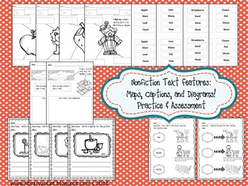 Preview of Nonfiction Text Features (maps, diagrams and captions)