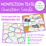 Nonfiction Text Question Cards {Can Be Used with ANY Infor