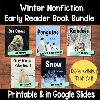 Preview of Nonfiction Text Set for Early Readers - Seasonal Winter Bundle