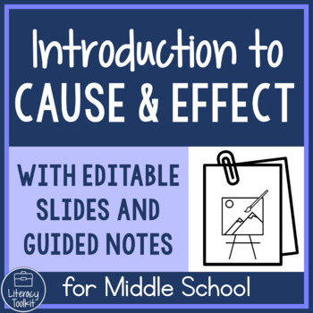 Preview of Nonfiction Text Structure Cause Effect Intro Slides Guided Notes & Worksheet