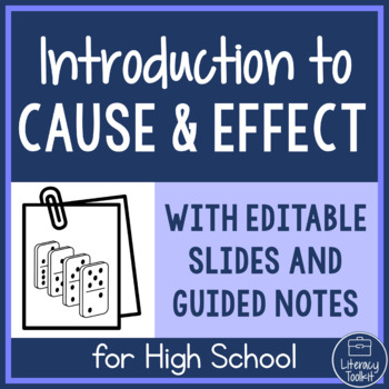 Preview of Nonfiction Text Structure Cause Effect Intro Slides Guided Notes & Worksheet