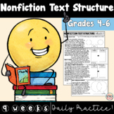 Nonfiction Text Structure: Daily Practice Passages