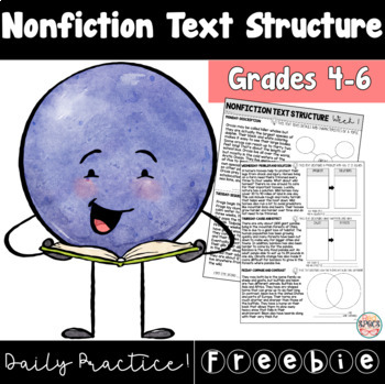 Preview of Nonfiction Text Structure: Daily Practice Passages (Freebie!)