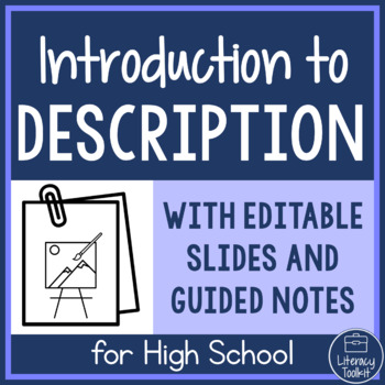 Preview of Nonfiction Text Structure Description Introduction Slides Guided Notes Worksheet