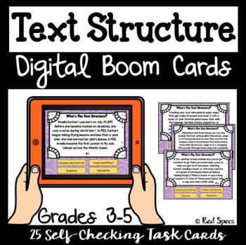 Preview of Nonfiction Text Structure: Digital Boom Cards