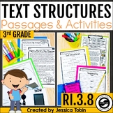 Text Structure Worksheets, Anchor Charts, Passages, Task C