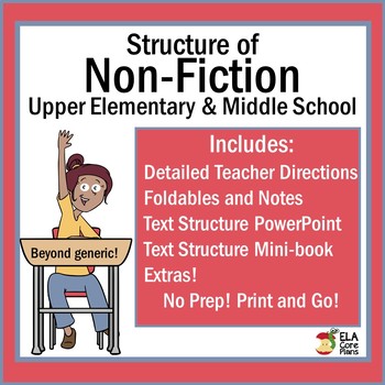 Preview of Nonfiction Text Structure ~ No Prep! Teach & Practice