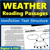 Nonfiction Text Structure Passages - Weather - PDF & Digital
