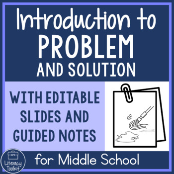 Preview of Nonfiction Text Structure Problem Solution Intro Slides Guided Notes & Worksheet