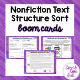 Nonfiction Text Structure Sort Boom Cards™
