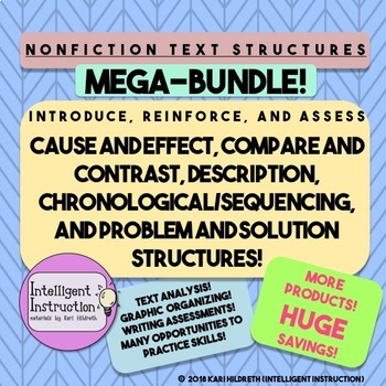 Preview of Nonfiction Text Structure: Teaching Resource Mega Bundle!