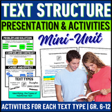 Nonfiction Text Structure - Text Structure Activities- Rea