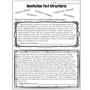 Informational Text Structure Worksheet Pdf And Digital Distance Learning