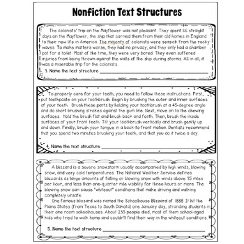 Informational Text Structure Worksheet Pdf And Digital Distance Learning