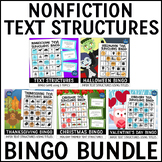 Nonfiction Text Structures Bingo Games Bundle