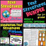 Nonfiction Text Structures Bundle for 3rd Grade