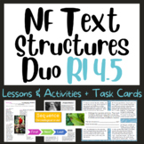 Nonfiction Text Structures Duo with Activities and Task Ca