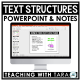 Nonfiction Text Structures | Editable PowerPoint and Scaff