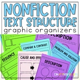 Nonfiction Text Structures Graphic Organizers Worksheets