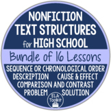 Nonfiction Text Structures Guided Notes Reading Summarizin