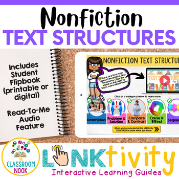 Preview of Nonfiction Text Structures LINKtivity®: Descriptive, Sequence, Cause/Effect, etc