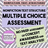 Nonfiction Text Structures: Multiple Choice Assessment