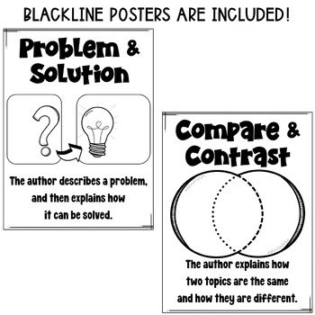 Informational Text Structures Posters by Deb Hanson | TpT