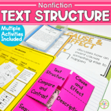 Nonfiction Text Structures Posters Task Cards Anchor Chart