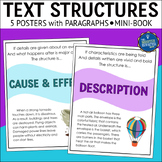 Nonfiction Text Structures Posters and Foldable Mini Book