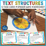 Nonfiction Text Structures Task Cards and Game