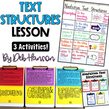 Preview of Nonfiction Text Structures: Three FREE Activities