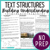 Nonfiction Text Structures Worksheets, Activities, Passage