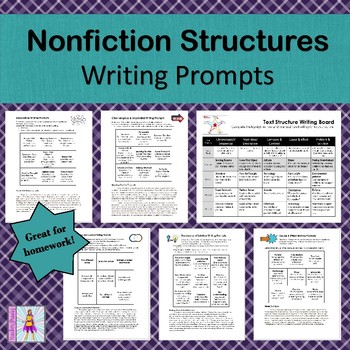 Preview of Nonfiction Text Structures: Writing Prompts