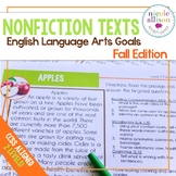 Nonfiction Texts with English Language Arts Targets {Fall 