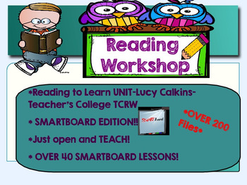 Preview of Nonfiction UNIT -LUCY CALKINS-- SMARTBOARD EDITION- GRADE 3- ALL SESSIONS