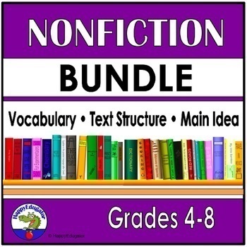Preview of Nonfiction Vocabulary and Structure Bundle - Grades 4 - 8