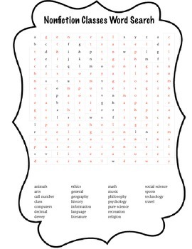 nonfiction word search by the laughing librarian tpt