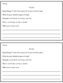 Nonfiction Writing Booklet (scaffolded page has examples O