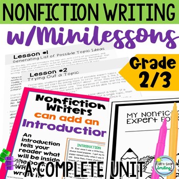 Preview of Nonfiction Writing Expert Books 2nd Grade  ~ Informational unit w/ Minilessons