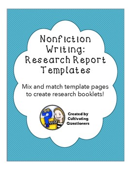 Preview of Nonfiction Writing: Research Report Mix and Match Templates