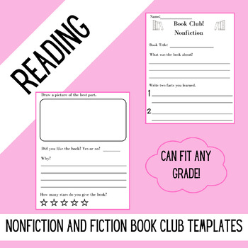 Preview of Nonfiction and Fiction Book Club Bundle