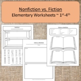 Nonfiction vs. Fiction Elementary Montessori Worksheets Ho