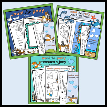 Preview of Noni the Pony Series, Alison Lester Book Activity Bundle, printables, activities