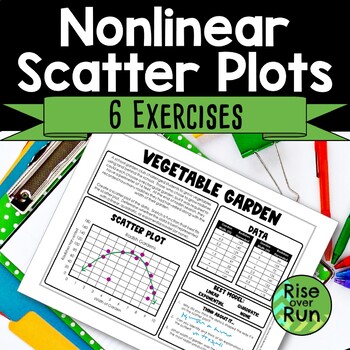 Preview of Nonlinear Scatter Plot Practice Activities