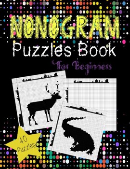 Preview of Nonogram Puzzles Book For Beginners 40 Puzzles
