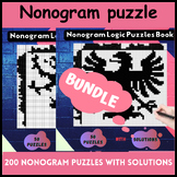 Nonogram Puzzles With Solutions BUNDLE | Reveal the Pictur