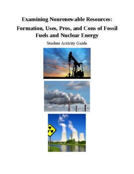 Preview of Nonrenewable Energy Student Activities for Environmental Science