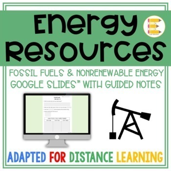 Preview of Nonrenewable Resources Google Slides ™