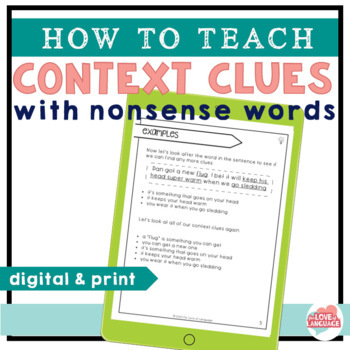 Preview of Nonsense Word Context Clues