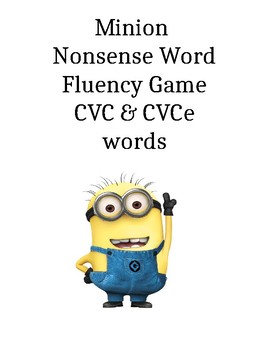 Preview of Nonsense Word Fluency Game